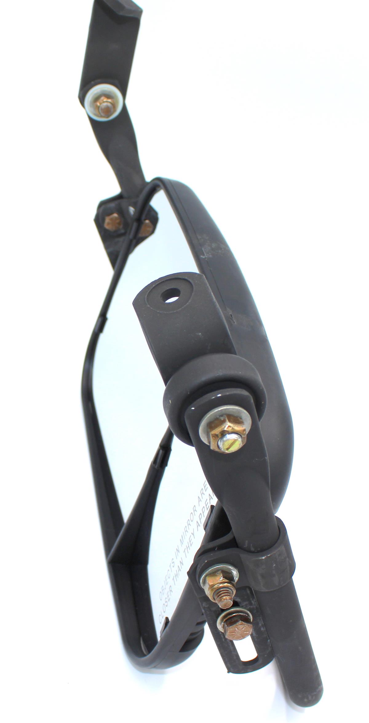 Left Driver Side Black Rearview Mirror with Mounting Arm